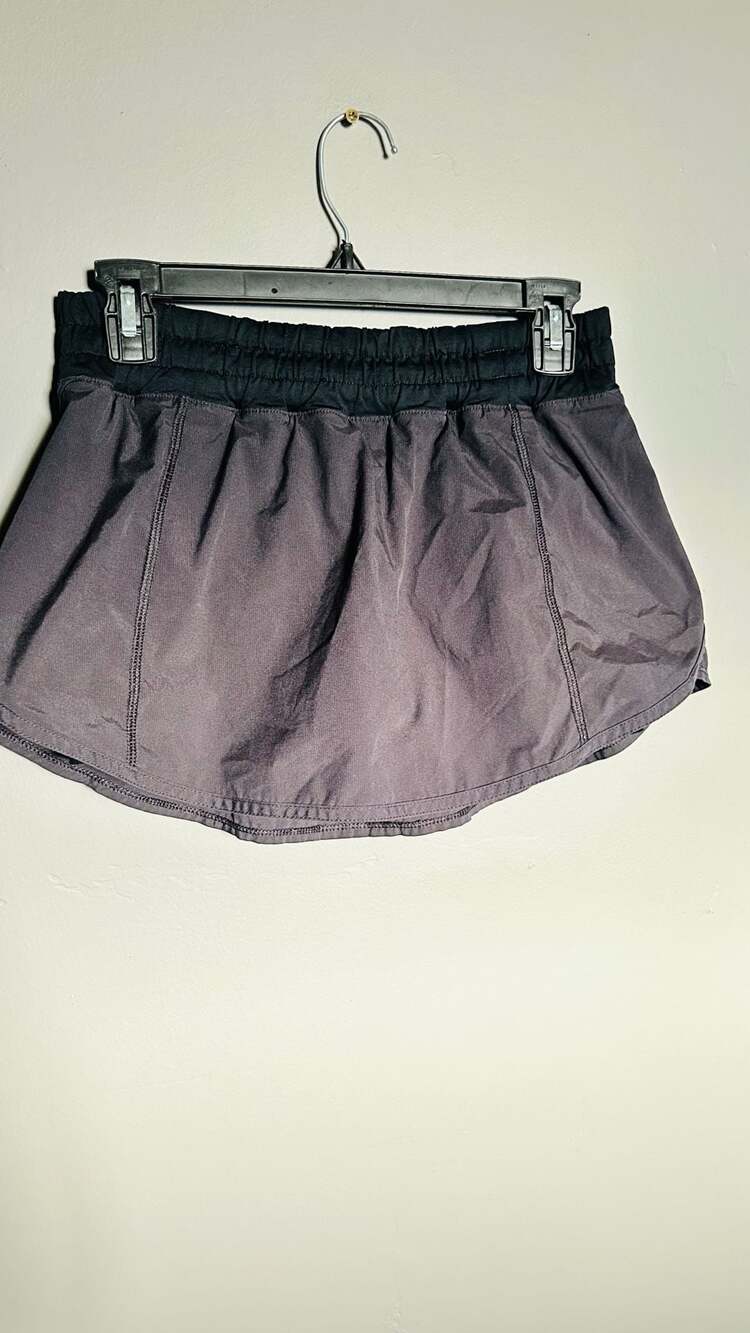 Lululemon Final Lap Skirt Size 6 Black Athletic Skort. Pc 117